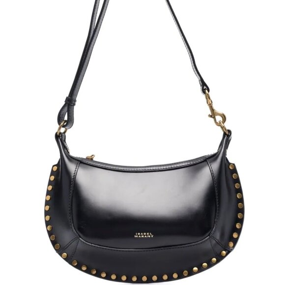 ISABEL MARANT  Oskan Moon studded shoulder bag - Picture 1 of 3